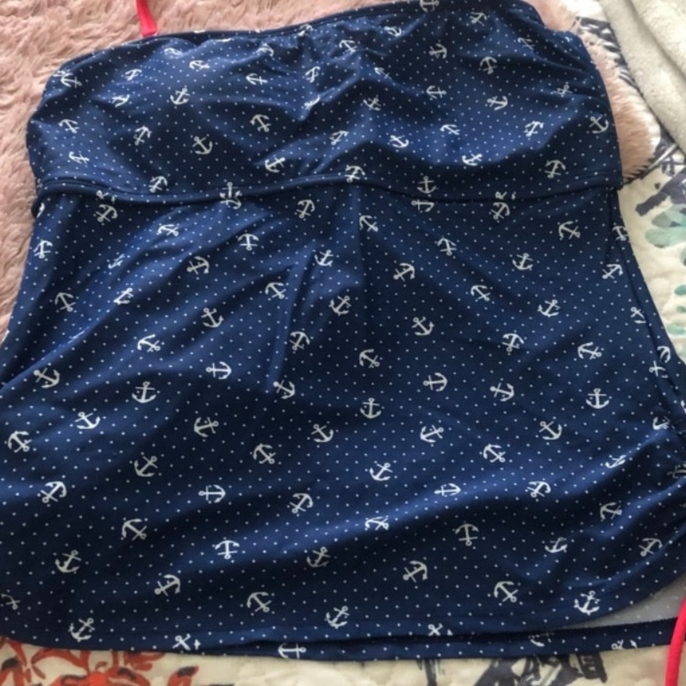 Anchor swimsuit top